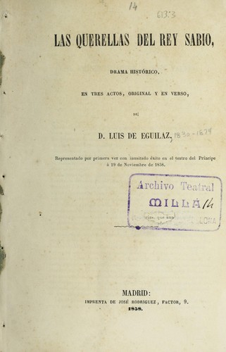 Cover for Las querellas del rey Sabio