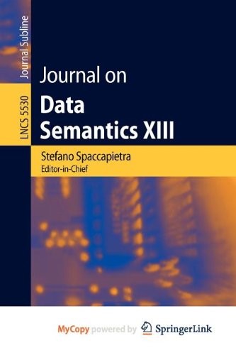 Cover for Journal on Data Semantics XIII