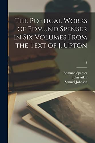 Cover for The Poetical Works of Edmund Spenser in Six Volumes From the Text of J. Upton; 1