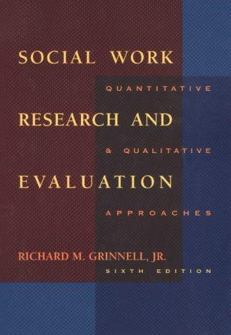 Cover for Social work research and evaluation