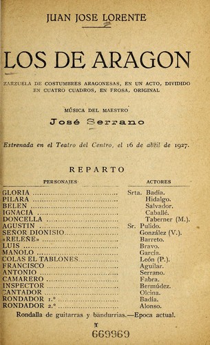 Cover for Los de Aragón