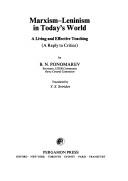 Cover for Marxism-Leninism in today's world, a living and effective teaching