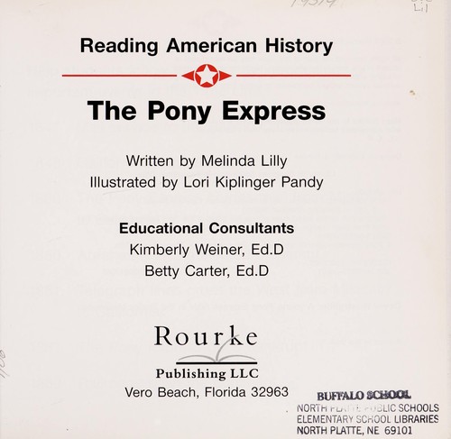 Cover for The pony express