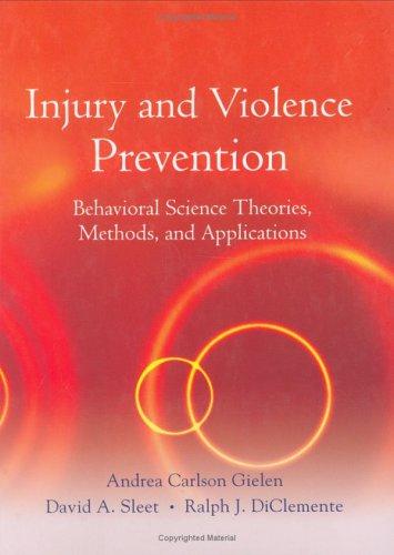 Cover for Injury and violence prevention