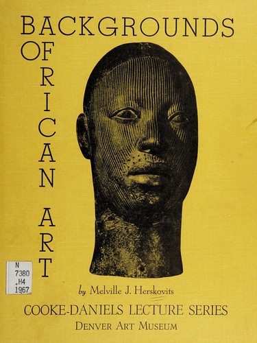 Cover for The backgrounds of African art.