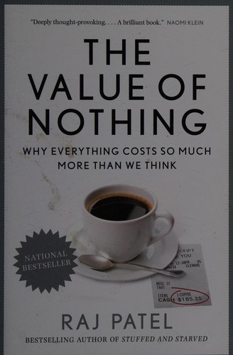 Cover for The value of nothing