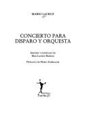 Cover for Concierto para disparo y orquesta