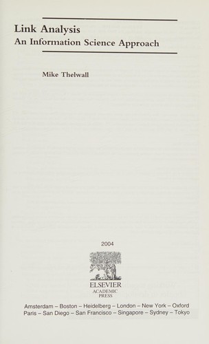 Cover for Link analysis