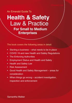 Cover for Health and Safety Law and Practice for Small to Medium Enterprises