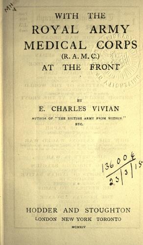 Cover for With the Royal Army Medical Corps (R.A.M.C.) at the front.