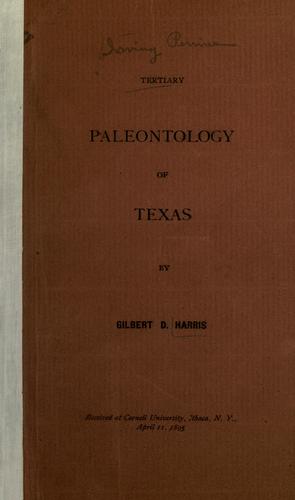 Cover for New and otherwise interesting Tertiary Mollusca from Texas.