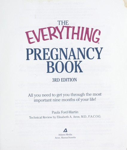 Cover for The everything pregnancy book