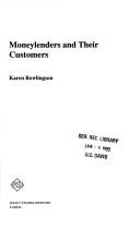 Cover for Moneylenders and Their Customers