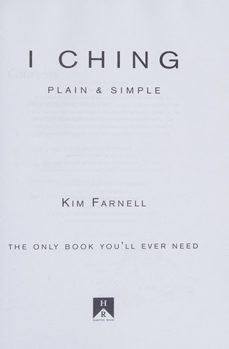 Cover for I Ching, Plain and Simple