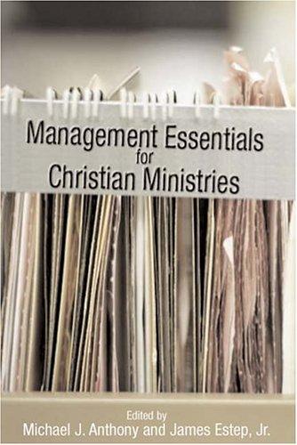Cover for Management essentials for Christian ministries
