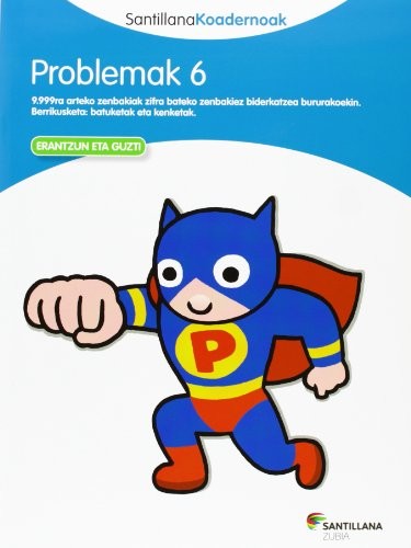 Cover for PROBLEMAK 6 SANTILLANA KOADERNOAK