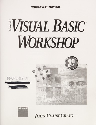 Cover for Microsoft Visual Basic workshop
