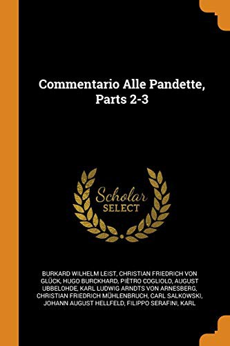Cover for Commentario Alle Pandette, Parts 2-3