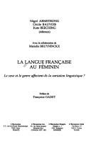 Cover for La langue francaise au feminin
