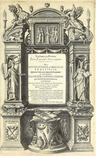 Cover for Tractatus posthumus Jani Jacobi Boissardi Vesvuntini De divinatione & magicis præstigiis