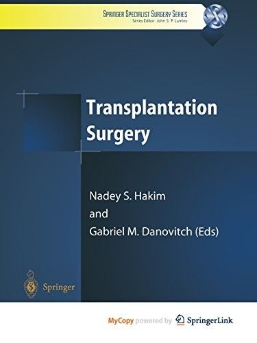 Cover for Transplantation Surgery