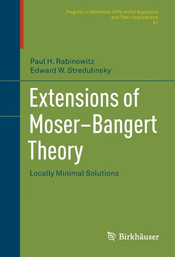 Cover for Extensions of Moser-Bangert theory