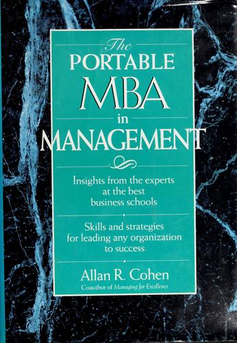 Cover for The portable MBA in management
