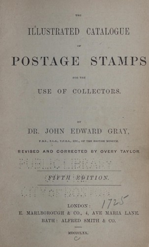 Cover for The illustrated catalogue of postage stamps for the use of collectors