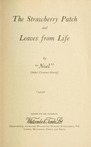 Cover for The strawberry patch and leaves from life
