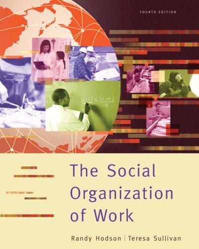 Cover for The Social Organization of Work