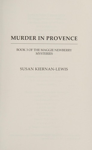 Cover for Murder in Provence