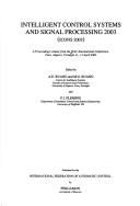 Cover for Intelligent control systems and signal processing 2003
