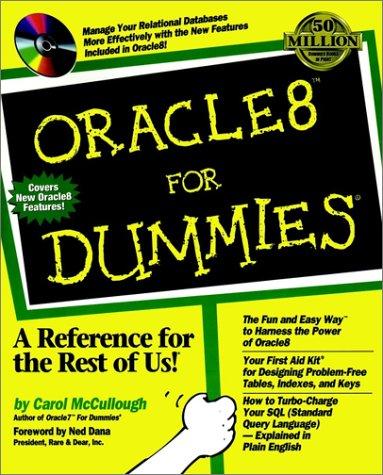 Cover for Oracle8 for dummies