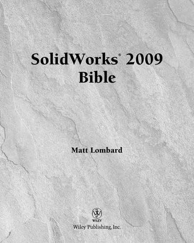 Cover for SolidWorks 2009 Bible