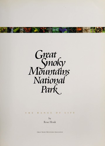 Cover for Great Smoky Mountains National Park Range of Life