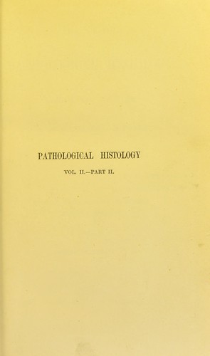 Cover for Manual of pathological histology