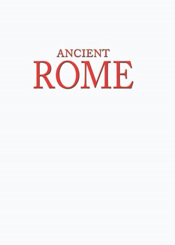 Cover for Ancient Rome