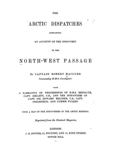 Cover for The Arctic dispatches