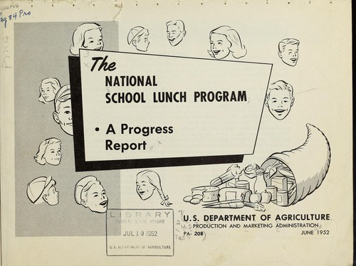 Cover for The national school lunch program