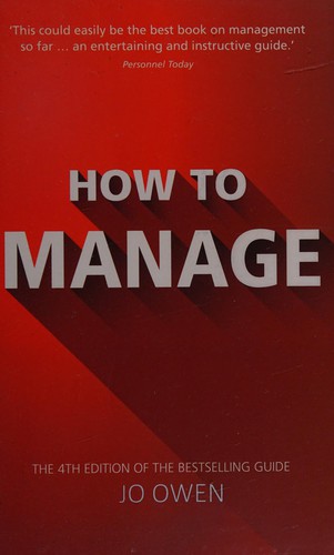 Cover for How to manage