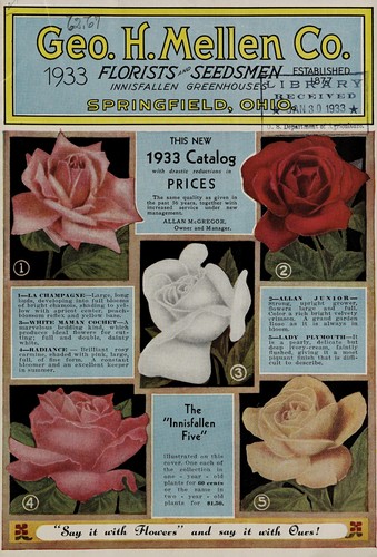 Cover for Geo. H. Mellen Co., florists and seedsmen, 1933