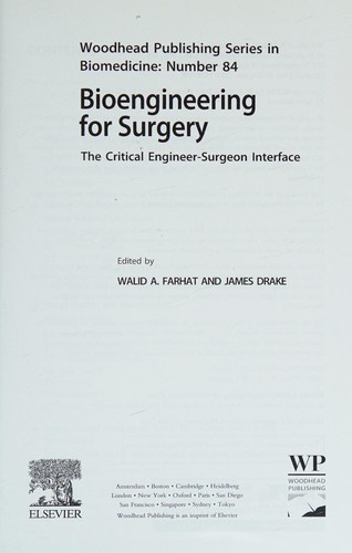 Cover for Bioengineering for Surgery