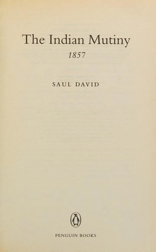Cover for The Indian Mutiny