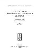 Cover for Leonardo Bruni, cancelliere della repubblica di Firenze