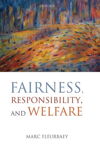 Cover for Fairness, responsibility, and welfare