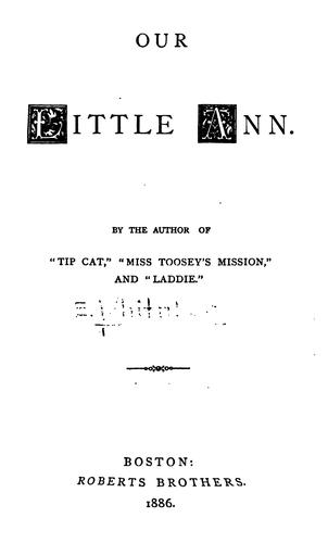 Cover for Our Little Ann