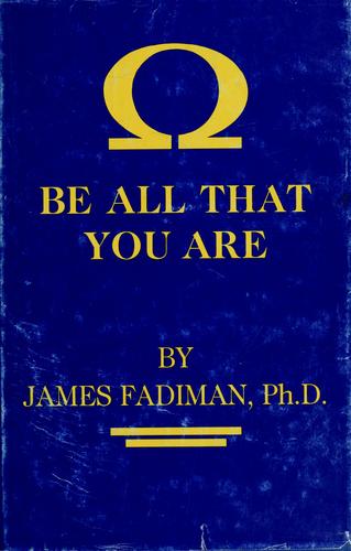 Cover for Be All That You Are