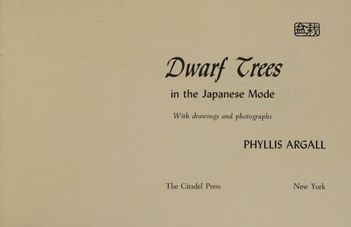 Cover for Dwarf trees in the Japanese mode.
