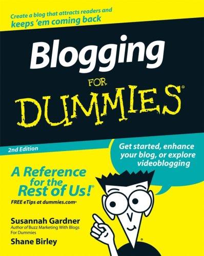 Cover for Blogging For Dummies (For Dummies (Computer/Tech))