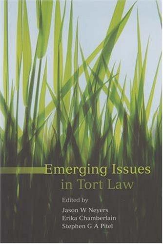 Cover for Emerging Issues in Tort Law